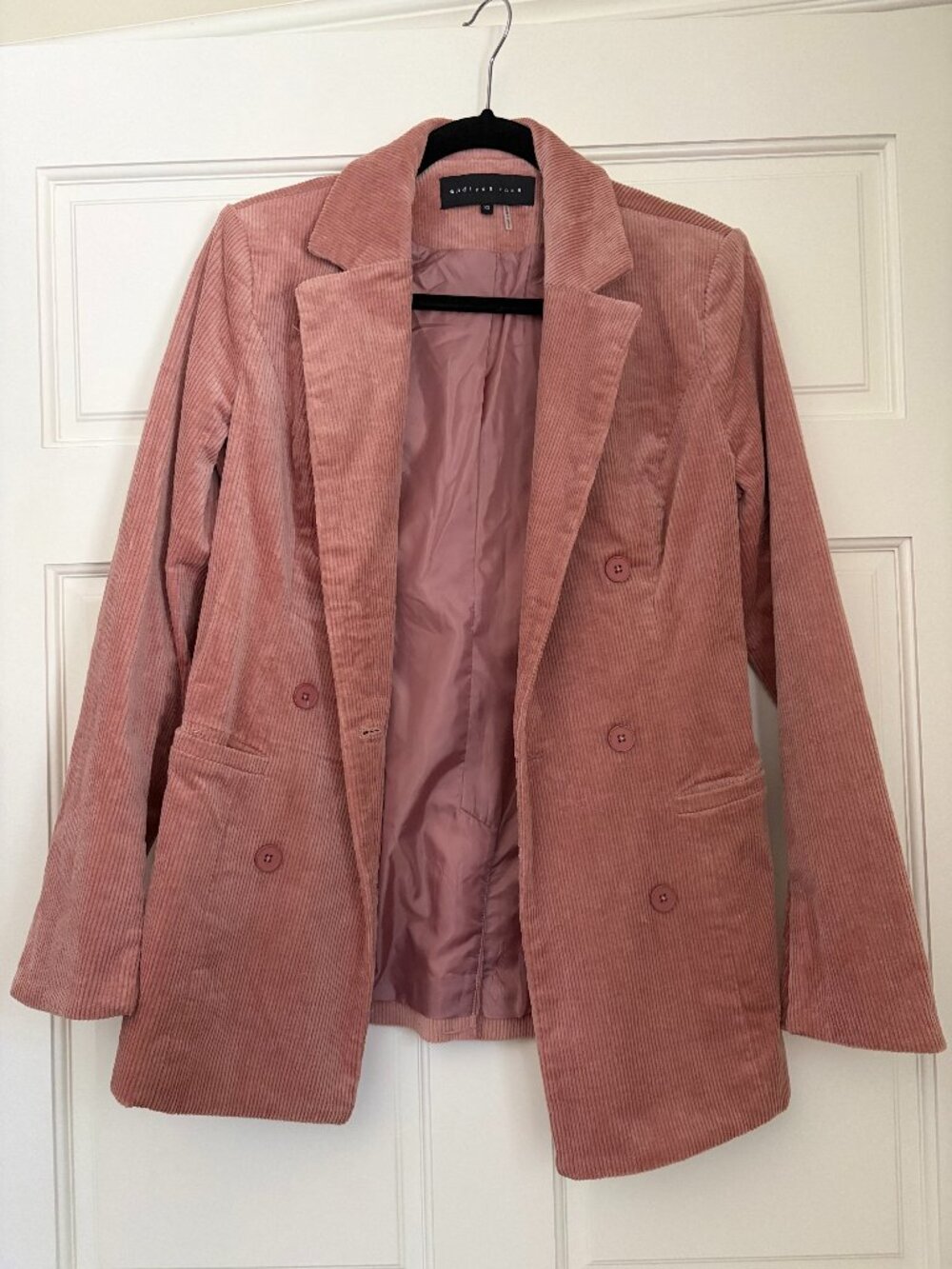Endless Rose Women's Pink Corduroy Blazer, Size XS